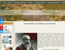 Tablet Screenshot of claude-monet.com